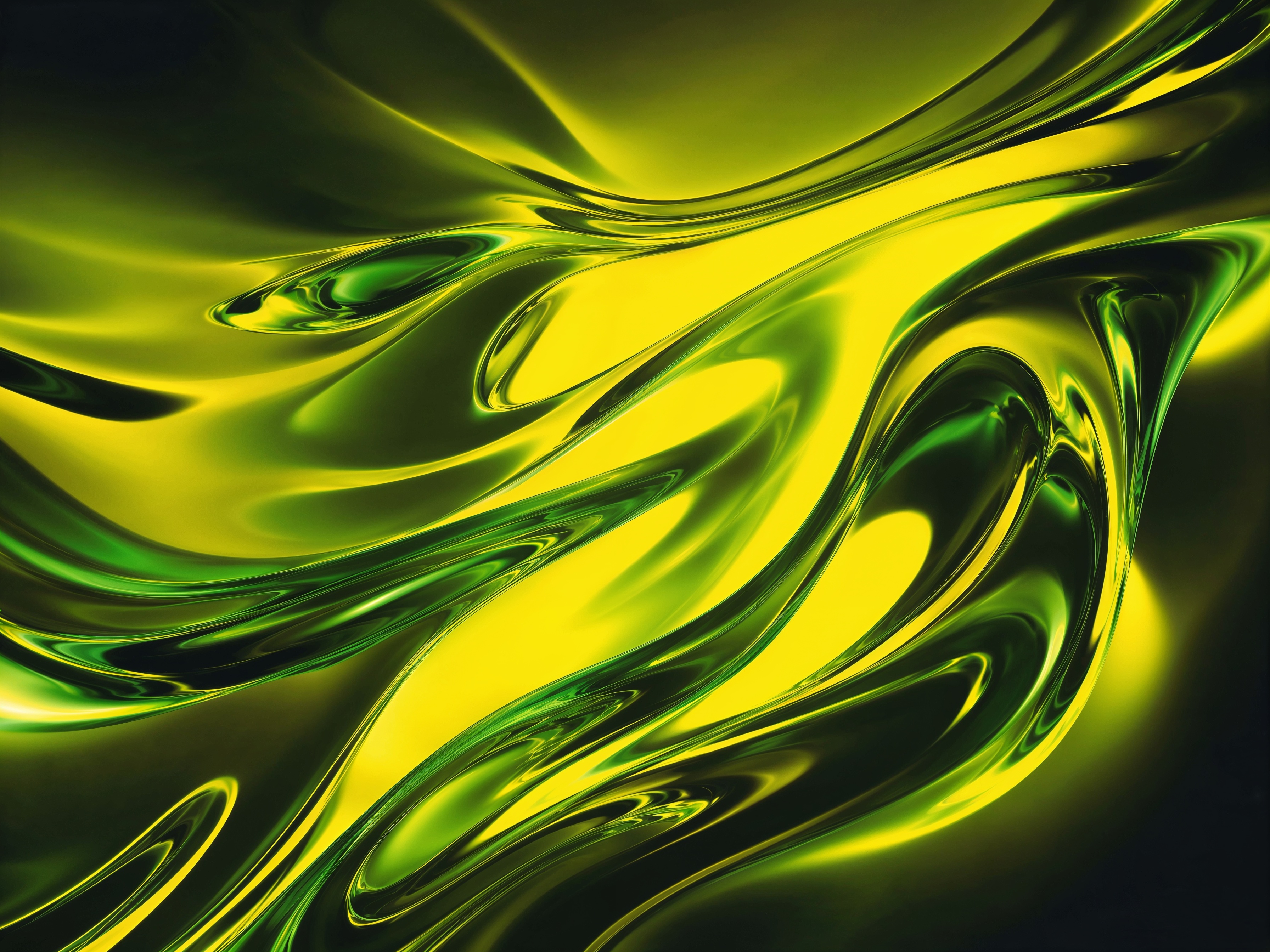 Lime Glass Waves