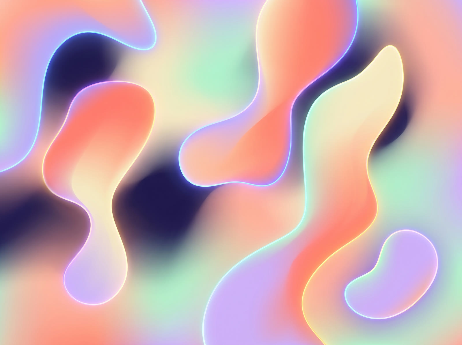 Pastel Lava Blobs