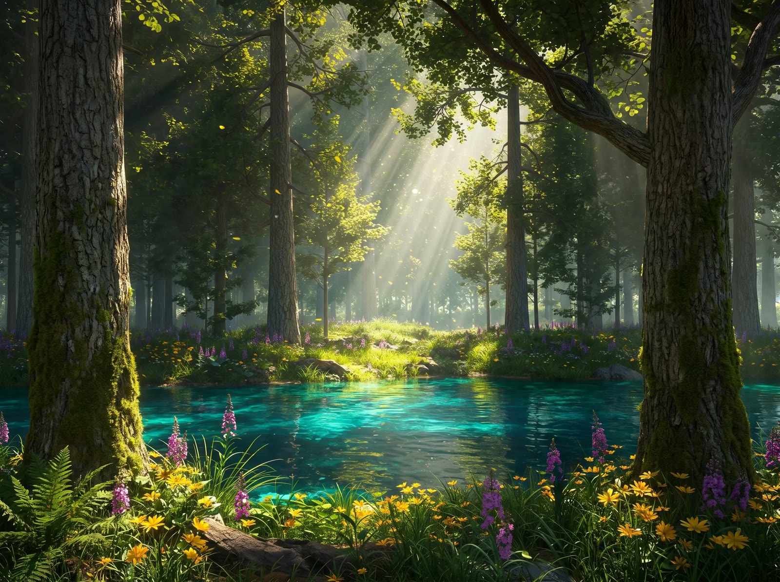 Turquoise Forest Lake