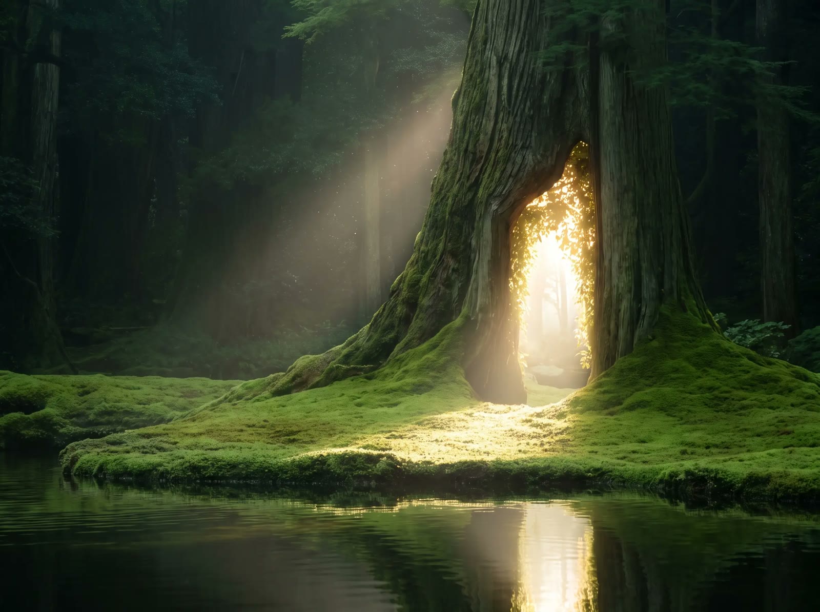 Glowing Tree Door