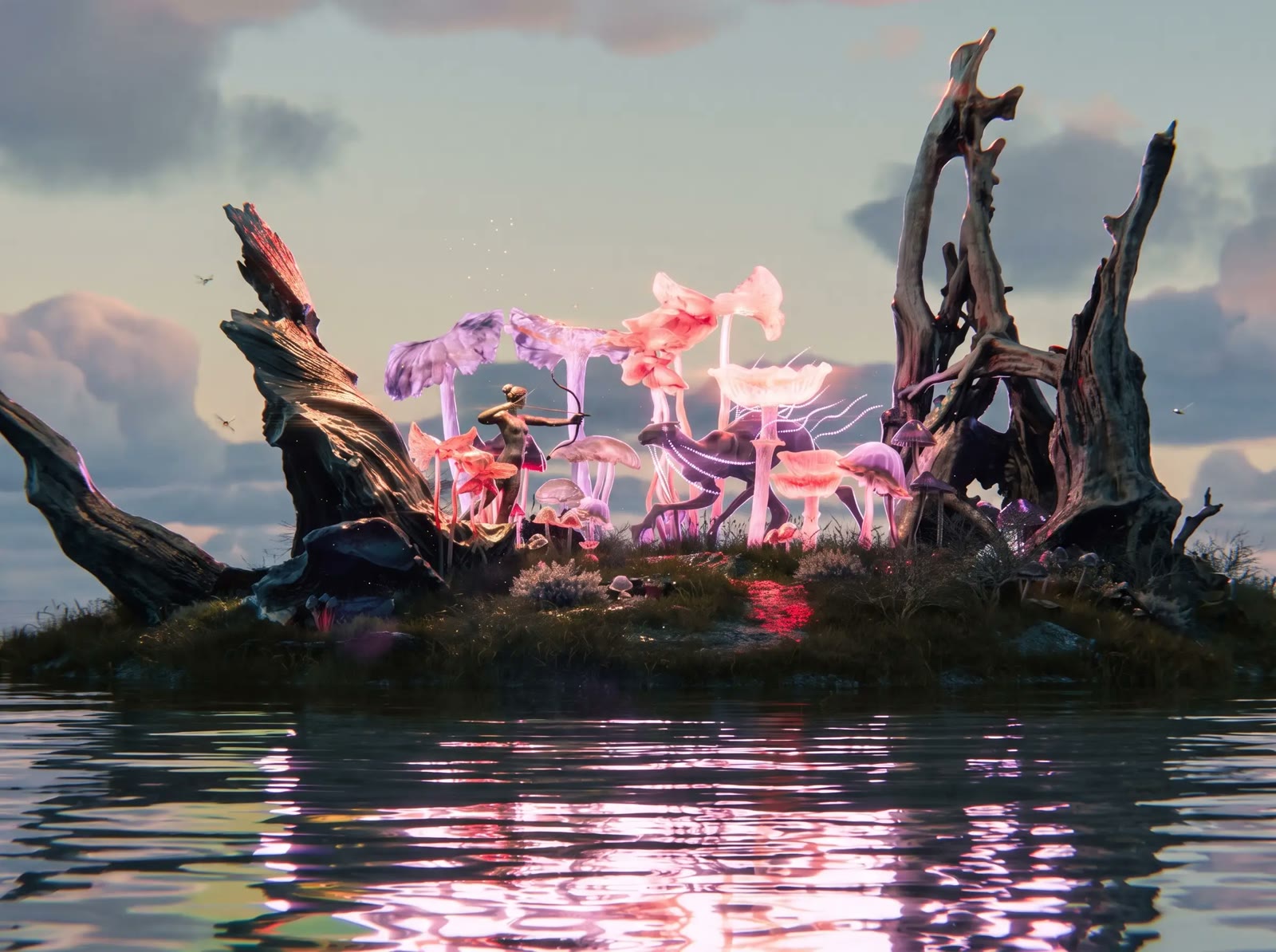 Pink Mushroom Island