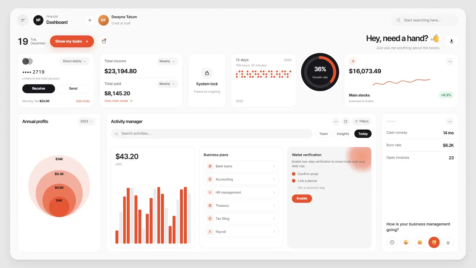 Finance Desk