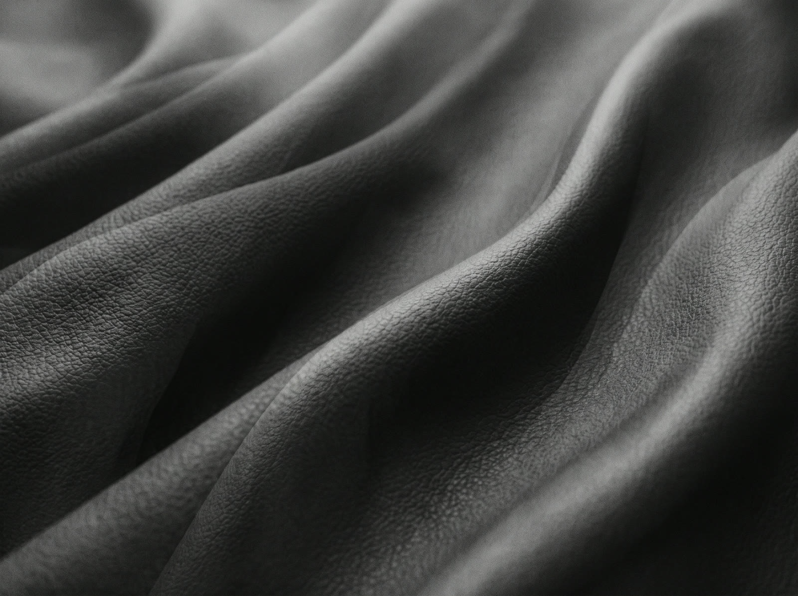 Charcoal Silk Folds