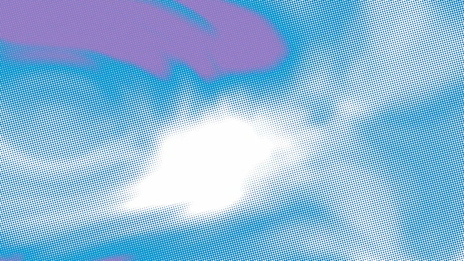 Halftone Cyan