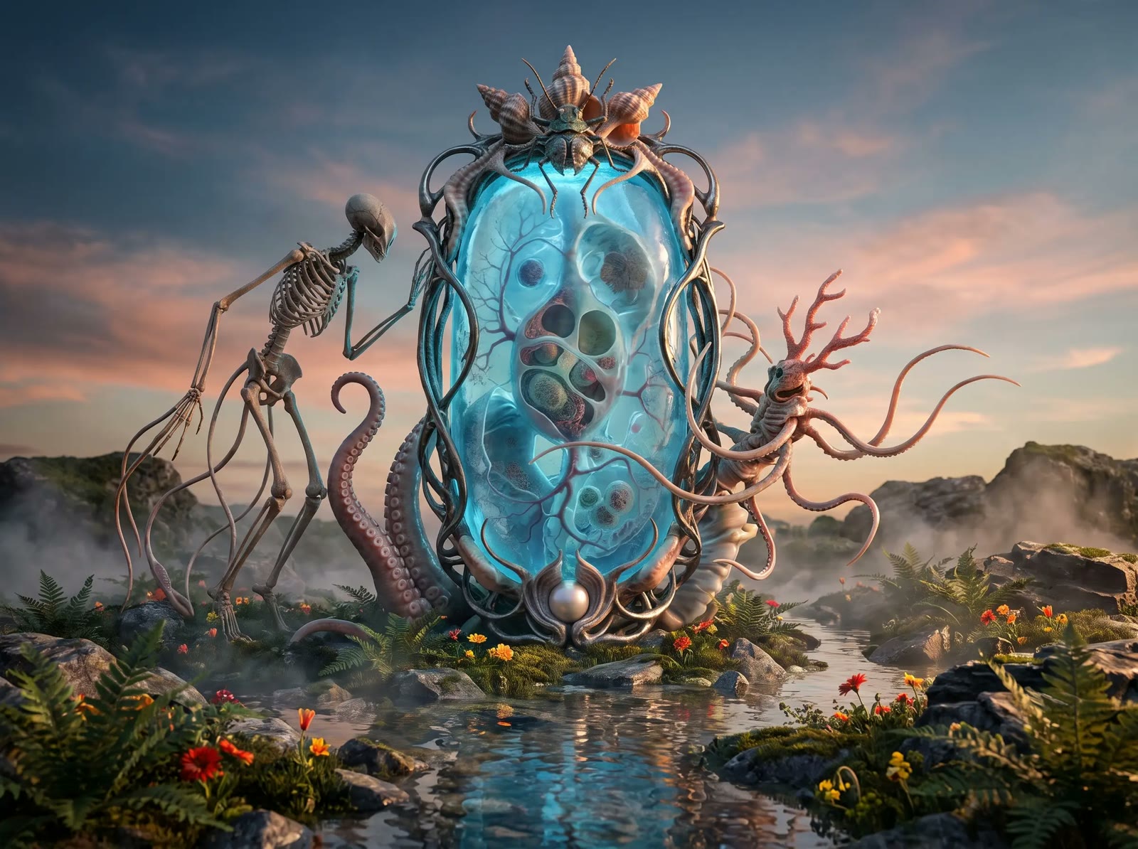 Skeleton Glass Portal