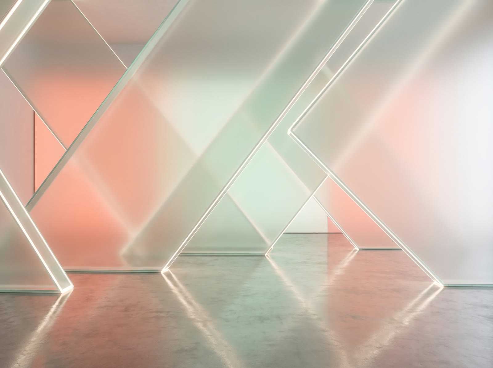 Pastel Glass Panels