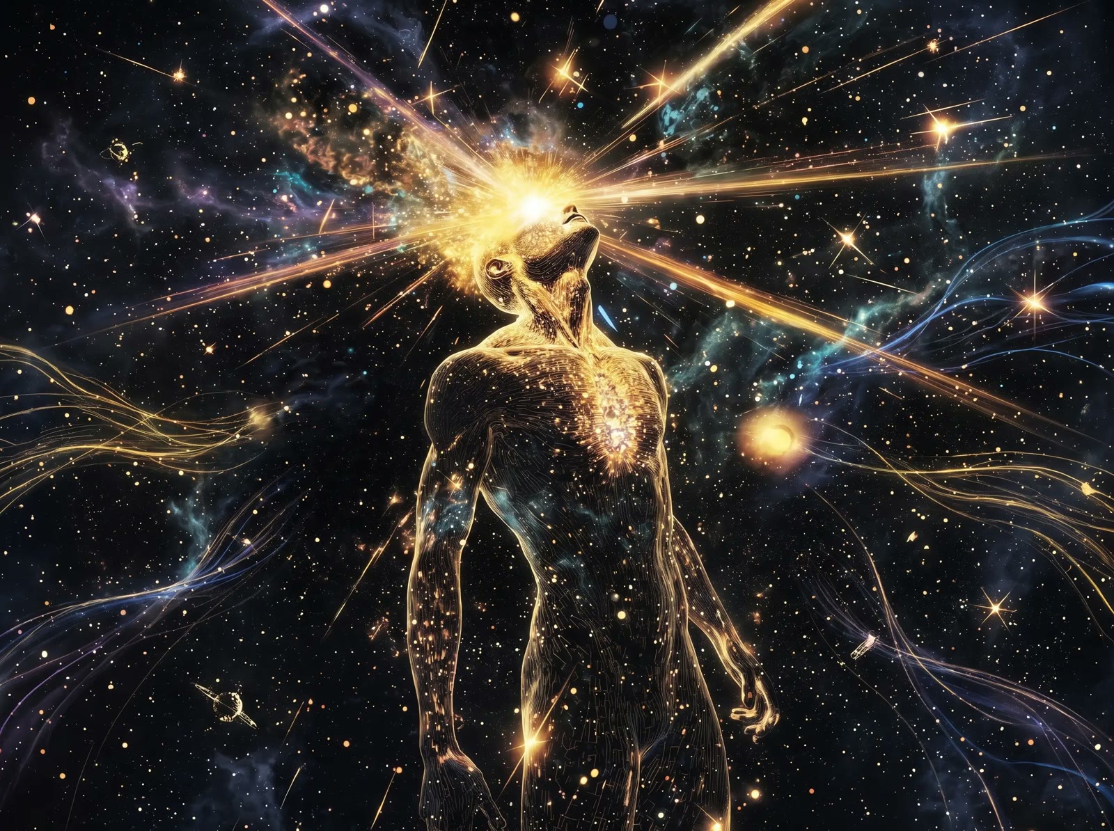 Golden Cosmic Beams