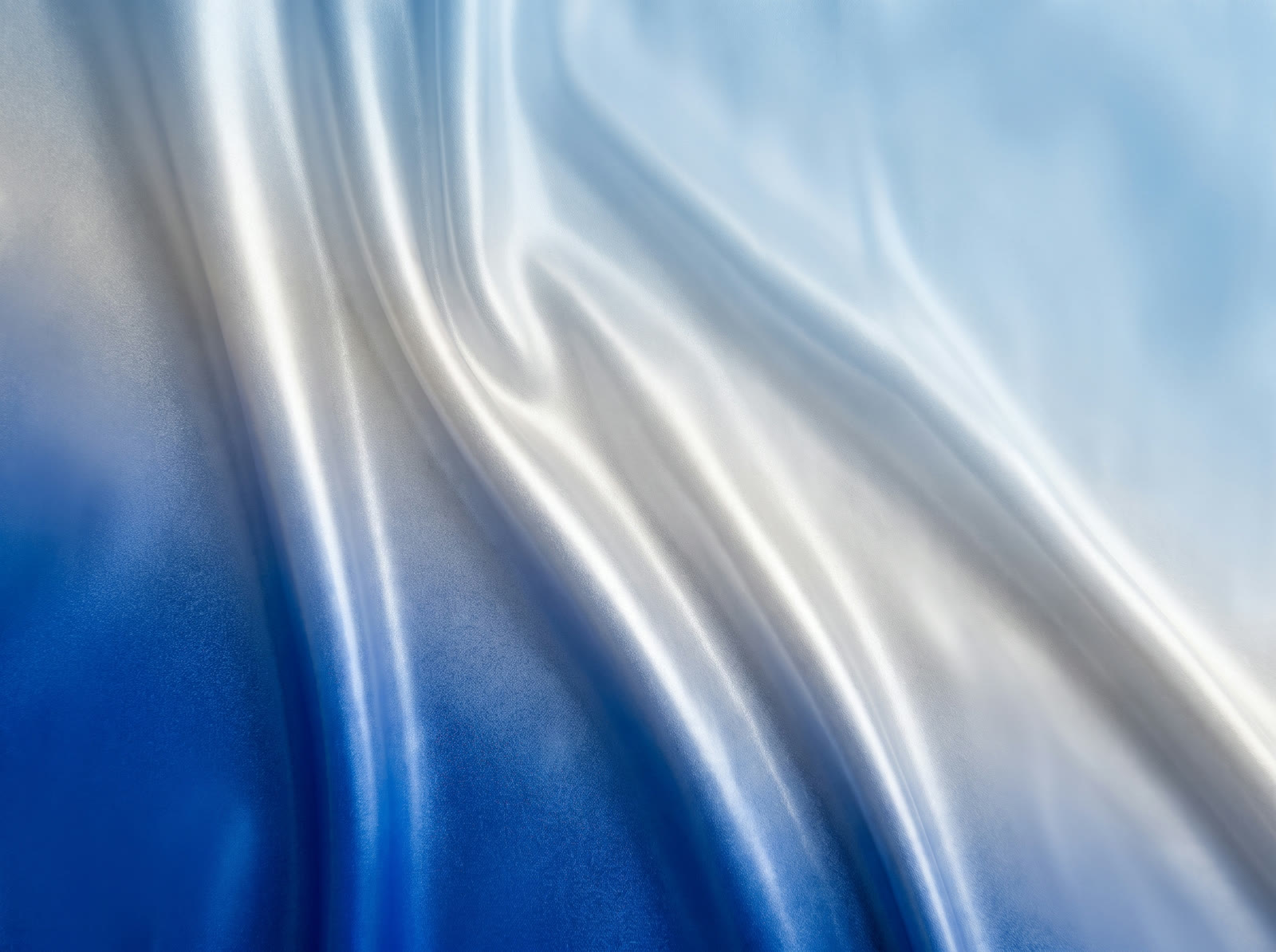 Blue Silver Silk