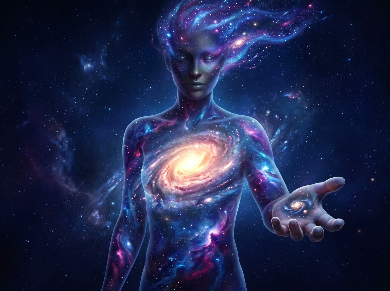 Blue Galaxy Figure