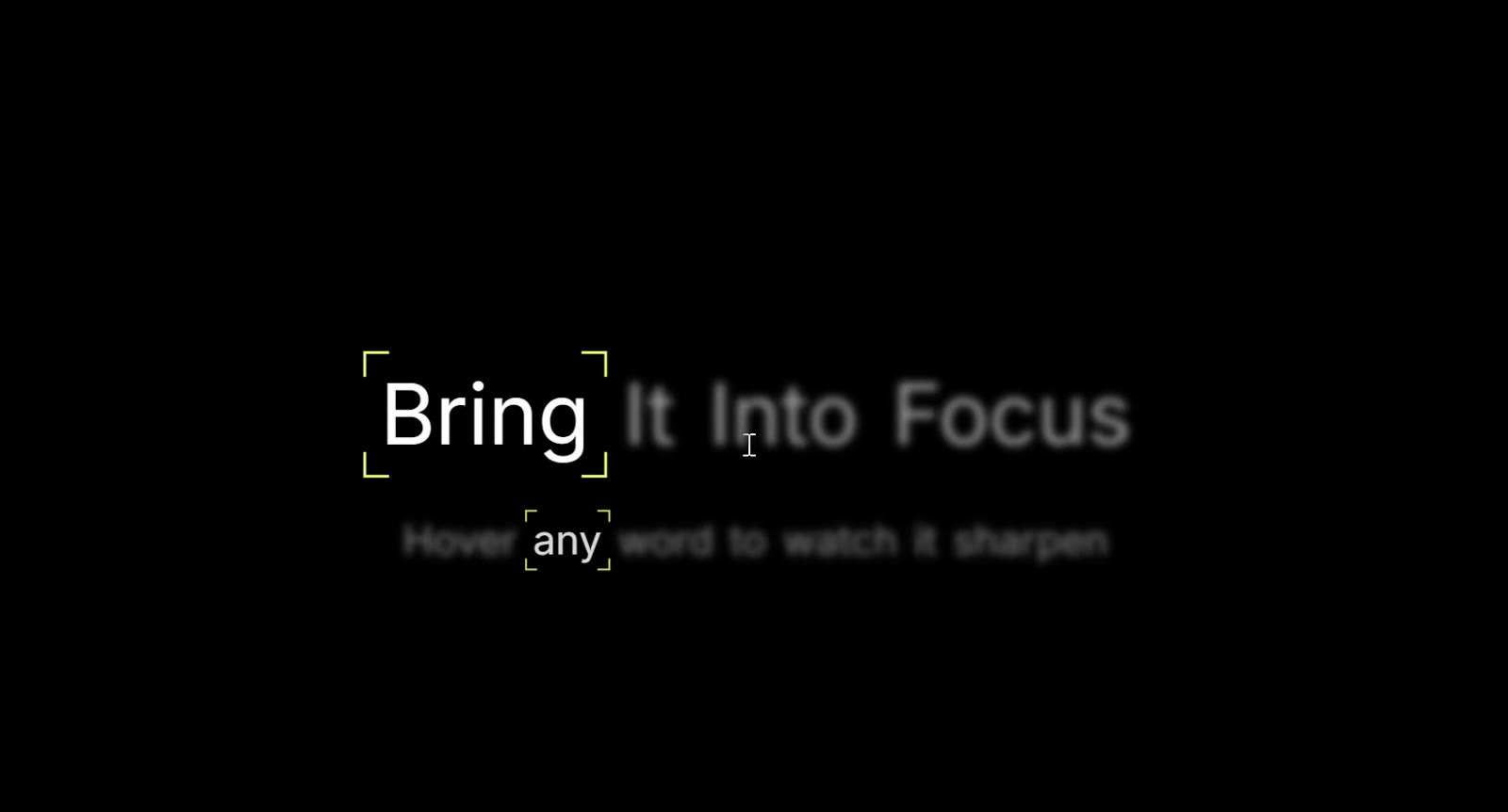 Focus Reveal
