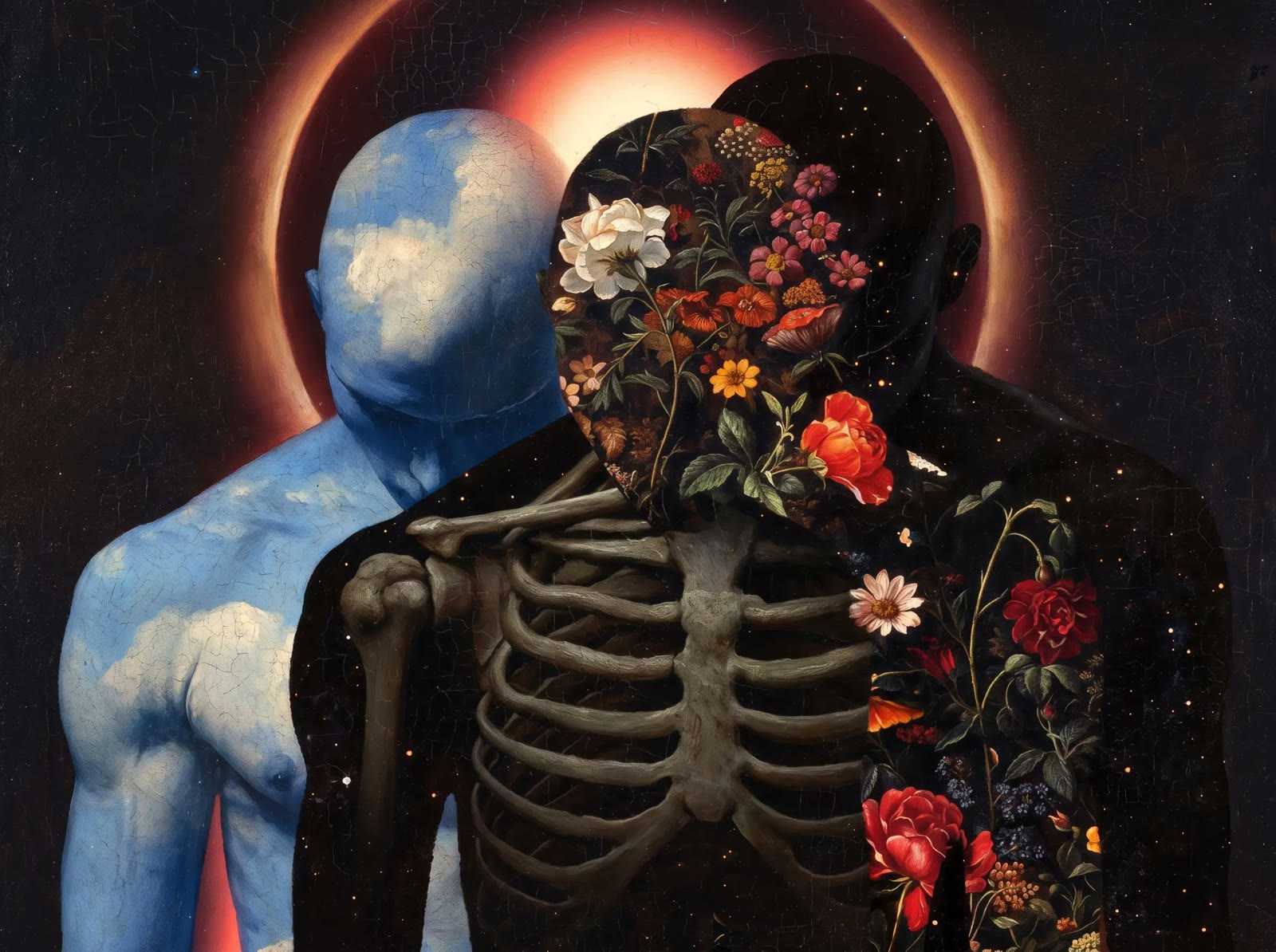Floral Skeleton Eclipse