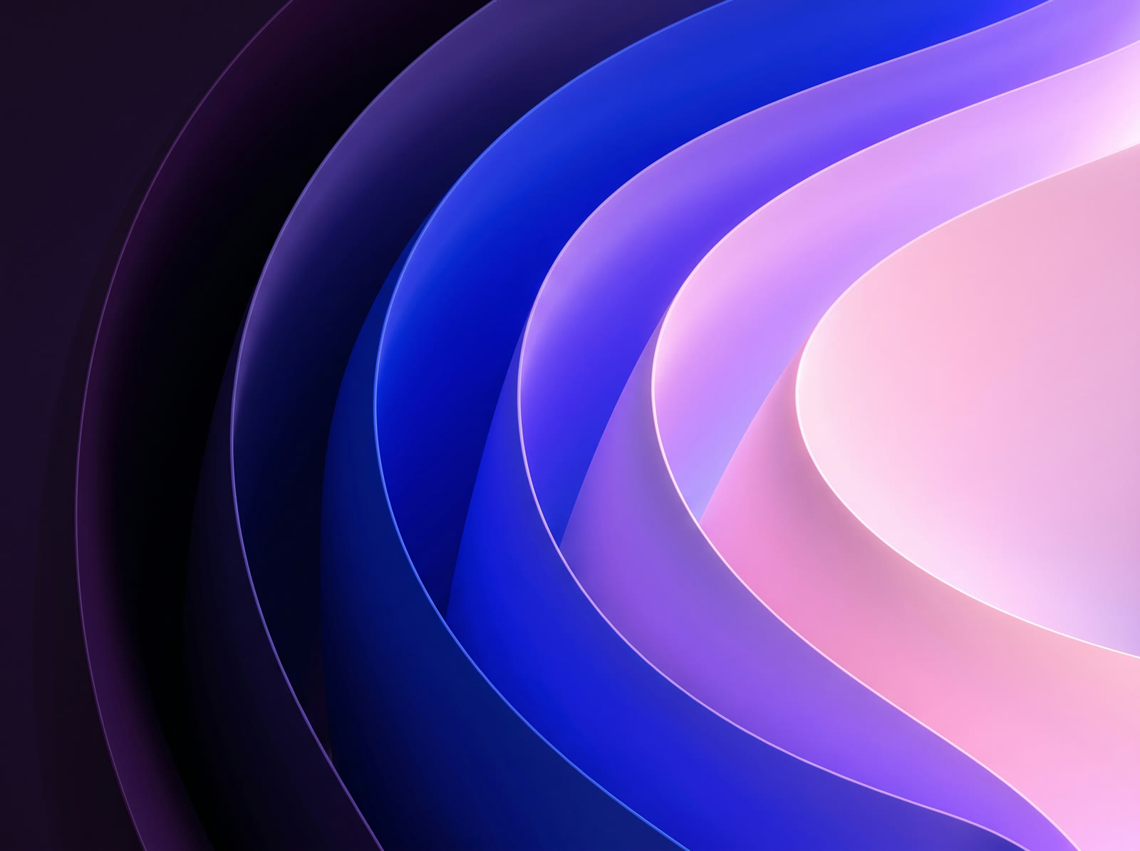 Violet Layered Curves