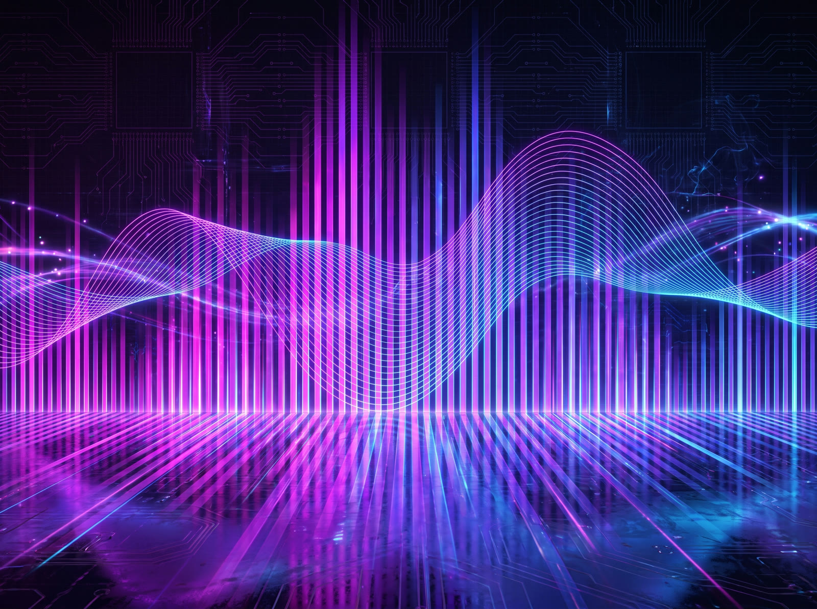 Neon Sound Waves