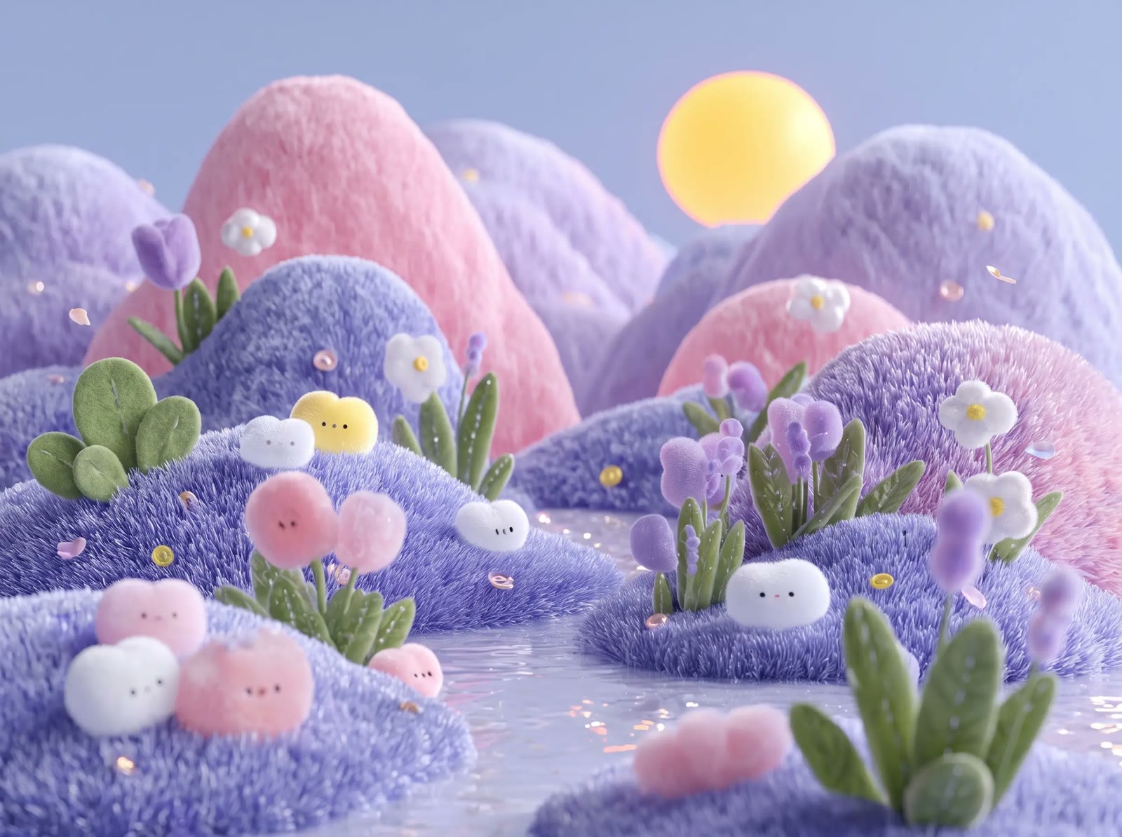 Fuzzy Lilac Hills