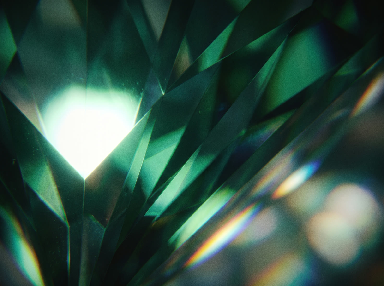 Emerald Crystal Facets