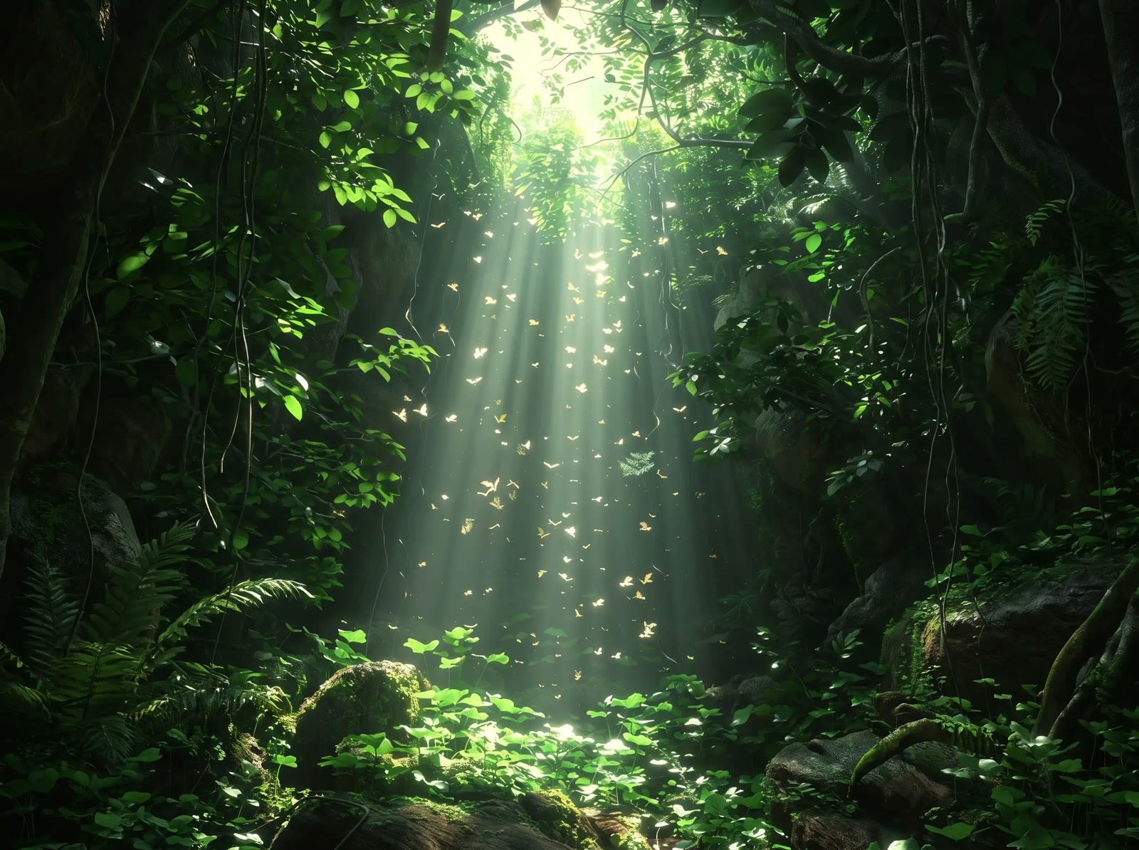 Jungle Light Rays