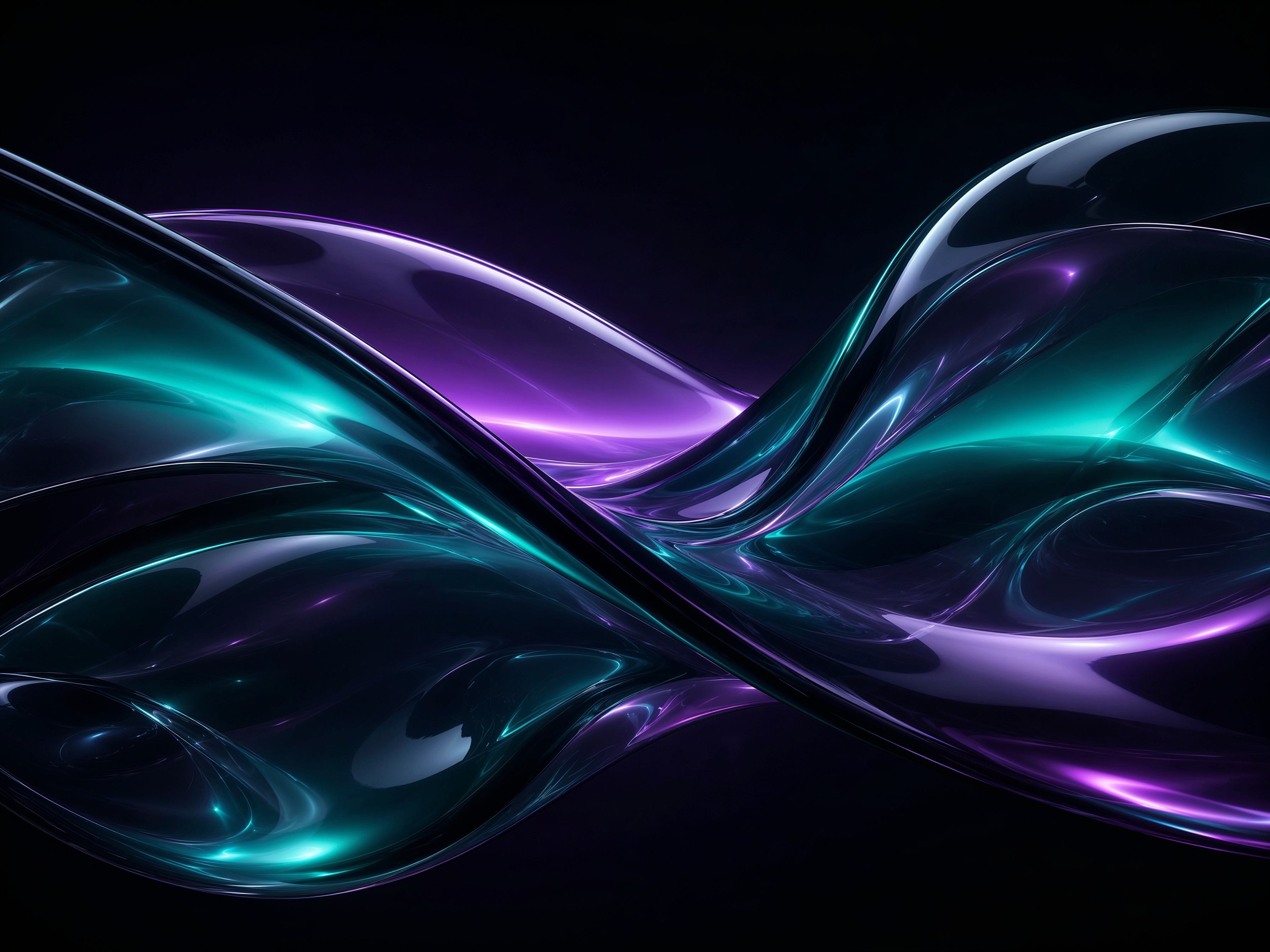 Violet Glass Waves
