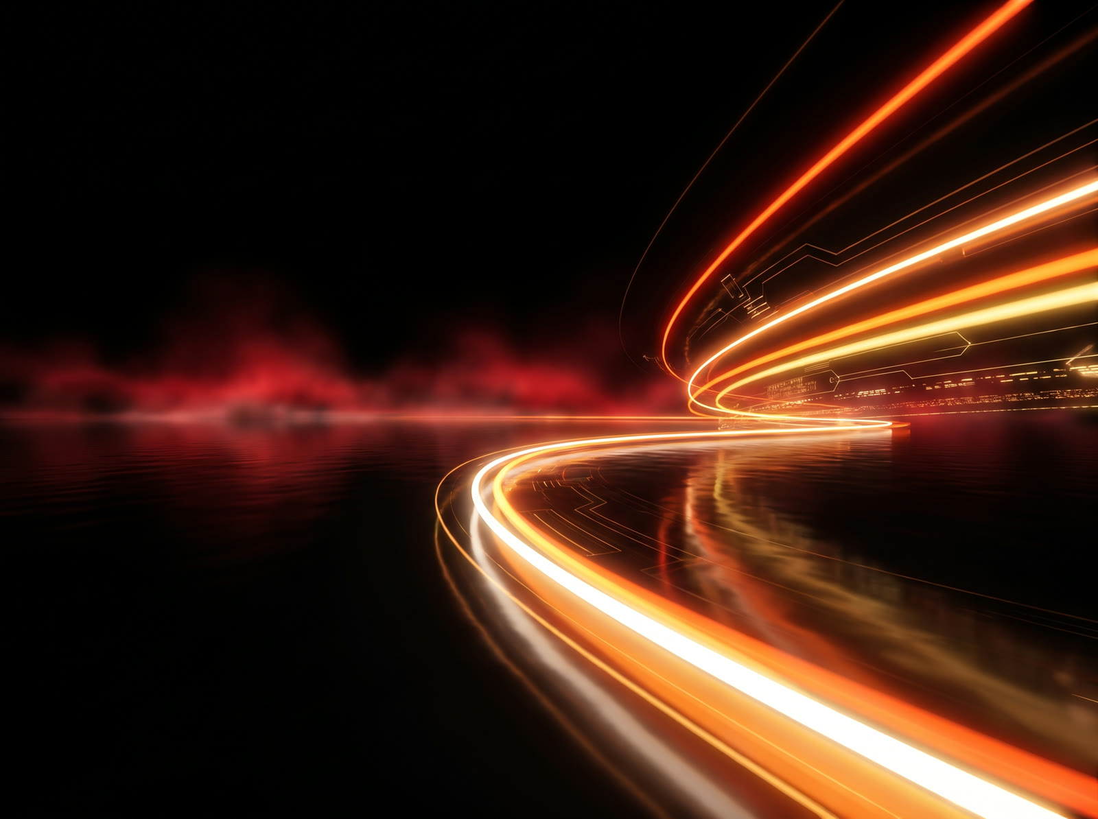 Red Neon Trails