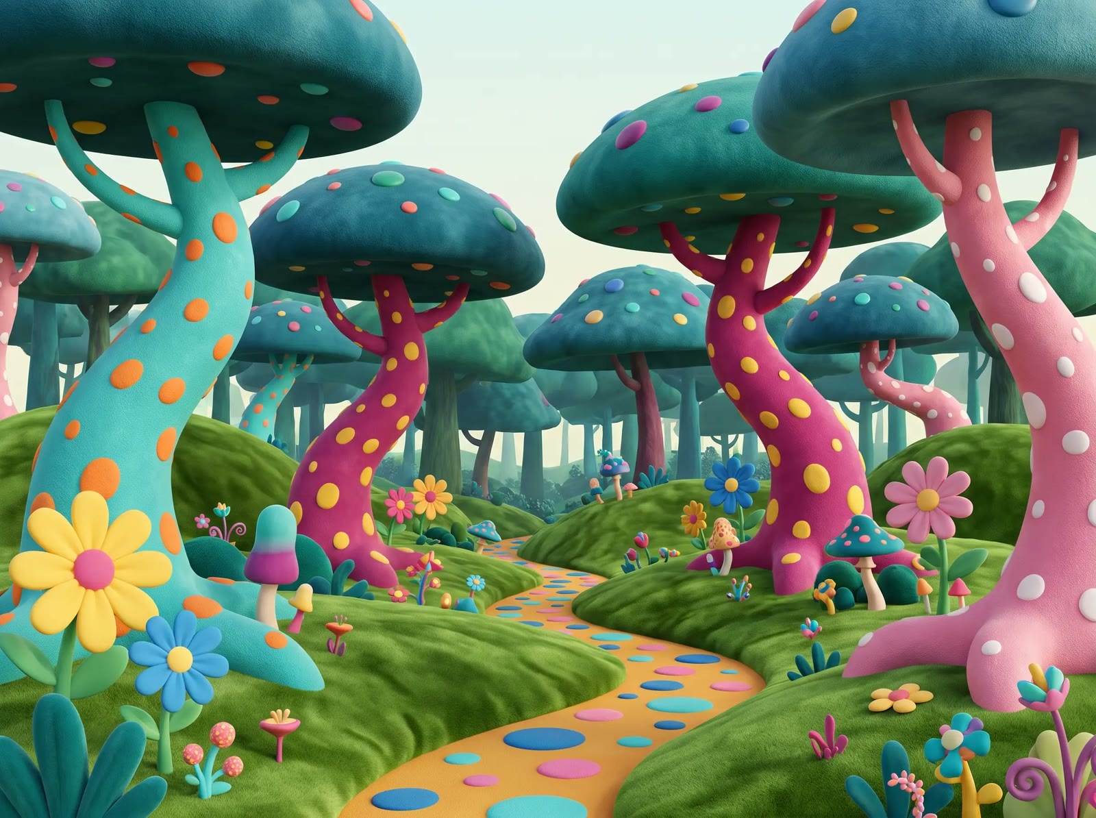 Clay Mushroom Forest