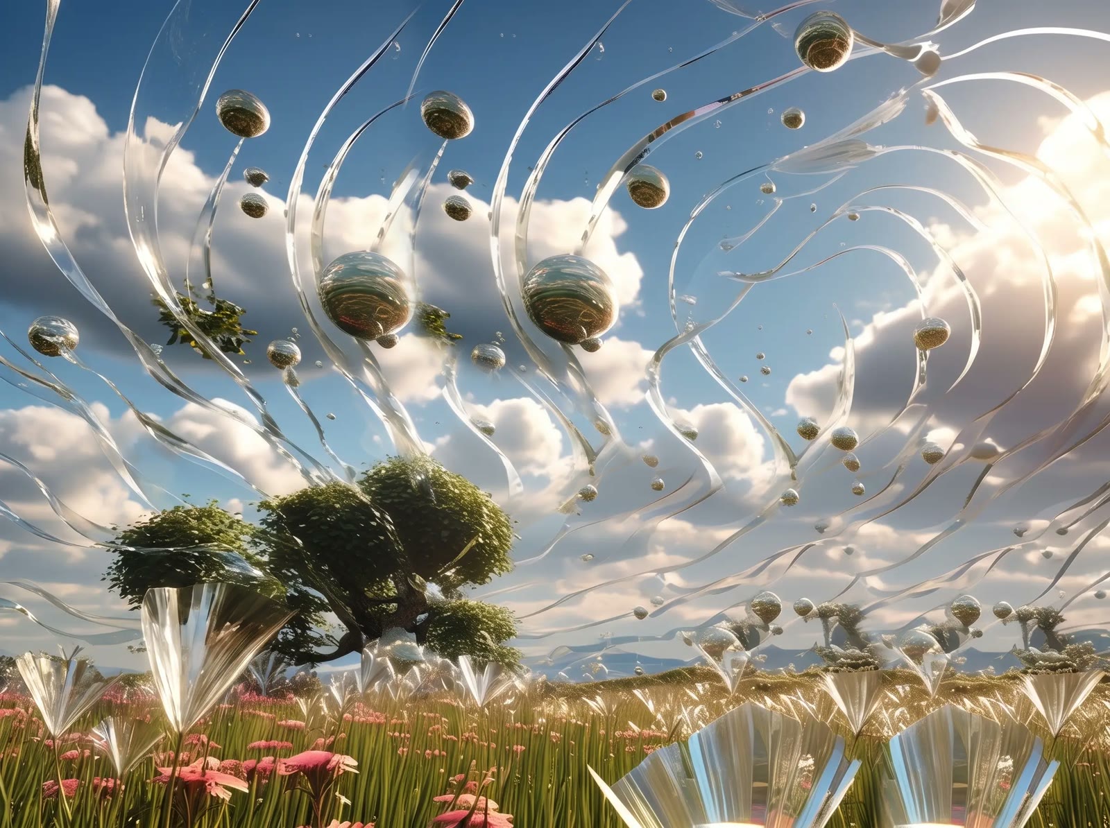 Chrome Swirl Meadow