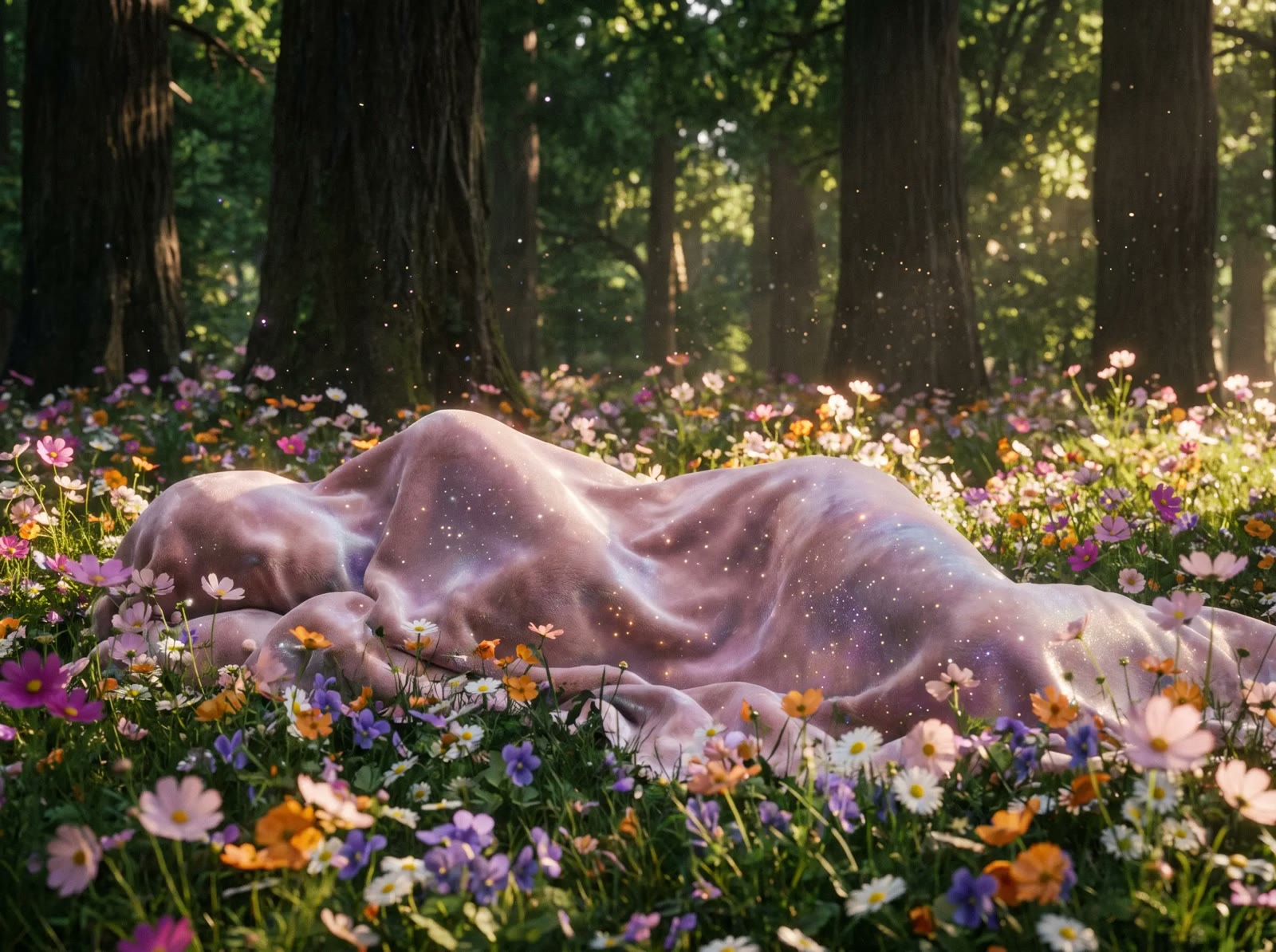 Draped Figure Meadow